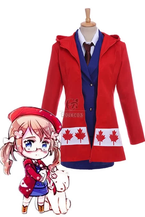 Axis Powers Hetalia APH Canada Cosplay Costume 1 Axis Powers Hetalia APH Canada Cosplay Costume
