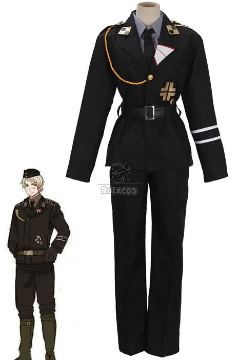 Axis Powers Hetalia APH Prussia Cospaly Army Costume 1 Axis Powers Hetalia APH Prussia Cospaly Army Costume