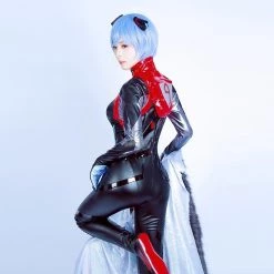 Ayanami Rei Black Bodysuit Combat suit -Anime Costumes store online ayanami rei black bodysuit combat suit 1