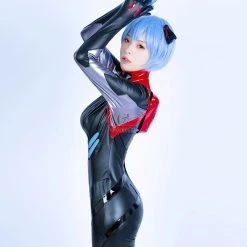 Ayanami Rei Black Bodysuit Combat suit -Anime Costumes store online ayanami rei black bodysuit combat suit 3