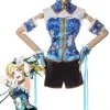 Love Live Ayase Eli Blue Beautiful Anime Cosplay Costumes