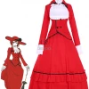 Black Butler Angelina Dulles "Madame Red" Cosplay Costumes