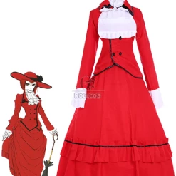 Black Butler Angelina Dulles "Madame Red" Cosplay Costumes