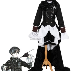 Black Butler Ciel Phantomhive Cosplay Costume Classical uniform in party