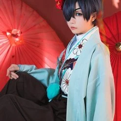 Black Butler Ciel Phantomhiv kimono Cosplay Costume -Anime Costumes store online black butler ciel phantomhiv kimono cosplay costume 6