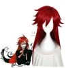 Black Butler Death Scythe Grell Sutcliff Red Long Cosplay Wig