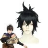 Yuno Kurosurii Black Straight Cosplay Wigs
