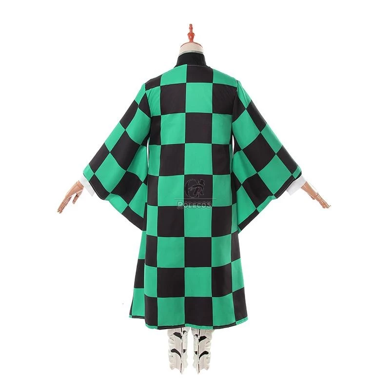 Demon Slayer / Kimetsu no Yaiba Tanjirou Kamado kimono Cosplay Costume - Image 9