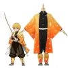Demon Slayer / Kimetsu no Yaiba Zenitsu Agatsuma kimono Cosplay Costume