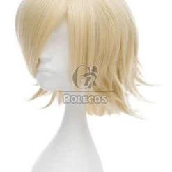 Bleach Urahara Kisuke Short Clurly Blonde Anime Cosplay Wigs 6 Bleach Urahara Kisuke Short Clurly Blonde Anime Cosplay Wigs -Anime Costumes store online bleach urahara kisuke cosplay wigs 2