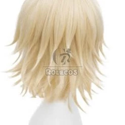 Bleach Urahara Kisuke Short Clurly Blonde Anime Cosplay Wigs 7 Bleach Urahara Kisuke Short Clurly Blonde Anime Cosplay Wigs -Anime Costumes store online bleach urahara kisuke cosplay wigs 3