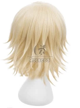 Bleach Urahara Kisuke Short Clurly Blonde Anime Cosplay Wigs 4 Bleach Urahara Kisuke Short Clurly Blonde Anime Cosplay Wigs - Image 4