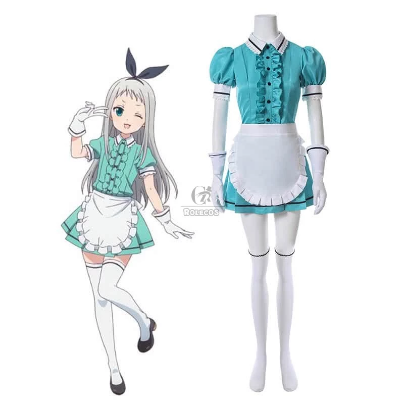 Blend S Hideri Kanzaki Anime Green Cosplay Costumes 1 Blend S Hideri Kanzaki Anime Green Cosplay Costumes