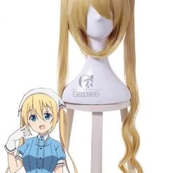 Anime Costumes store online 23 Anime Blend S Kaho Hinata Wigs Cosplay Long Yellow Curly Synthetic Hair