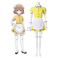 Blend S Mafuyu Hoshikawa Yellow Anime Cosplay Costumes
