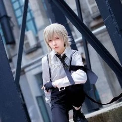 Bungou Stray Dogs Atsushi Nakajima Cosplay Costumes With White Shirt And Black Pants -Anime Costumes store online bungo stray dogs atsushi nakajima3