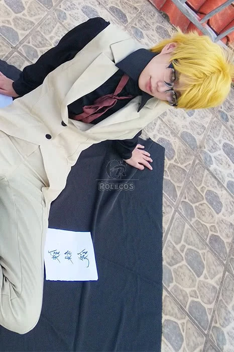 Bungou Stray Dogs Doppo Kunikida Whole Suit Cosplay Costumes 6 Bungou Stray Dogs Doppo Kunikida Whole Suit Cosplay Costumes - Image 6