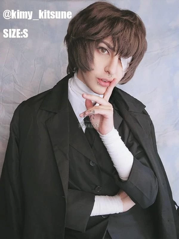 Bungou Stray Dogs Osamu Dazai Black Era Anime Cosplay Outfits Costumes - Image 4