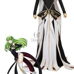 Code Geass C.C. Queen Dress Anime Cosplay Costume