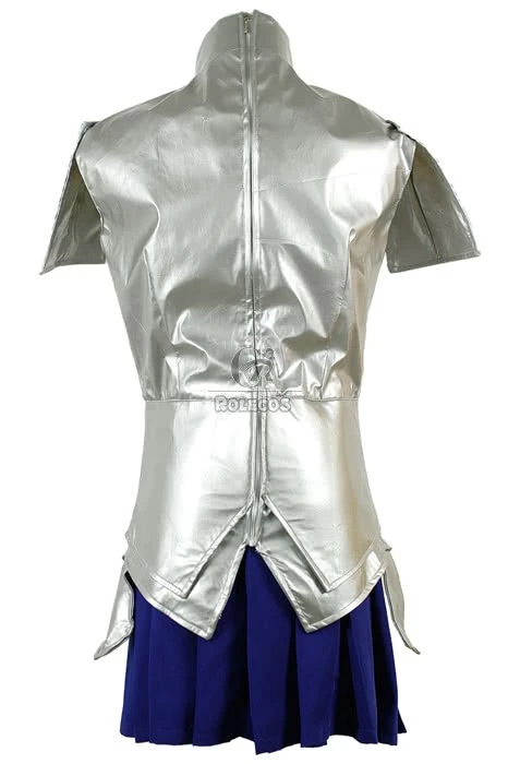 Fairy Tail Erza Scarlet Silver Female Dress Cosplay Costume 4 Fairy Tail Erza Scarlet Silver Female Dress Cosplay Costume - Image 4