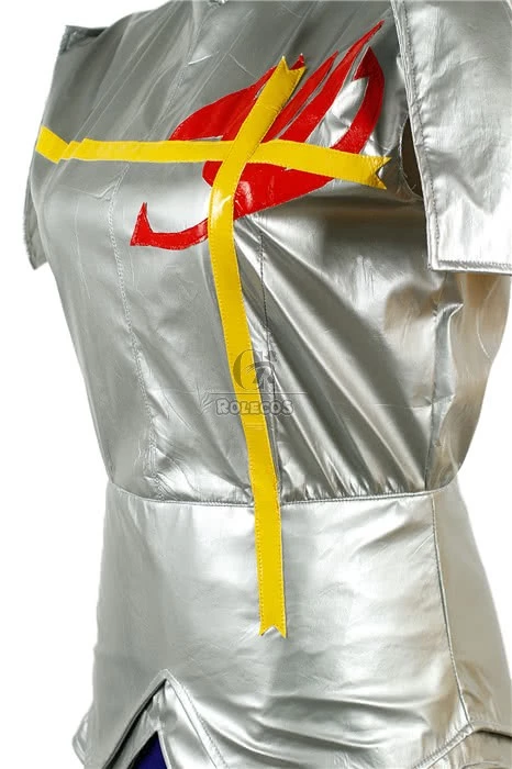 Fairy Tail Erza Scarlet Silver Female Dress Cosplay Costume 6 Fairy Tail Erza Scarlet Silver Female Dress Cosplay Costume - Image 6