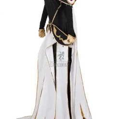 Code Geass C.C. Queen Dress Anime Cosplay Costume -Anime Costumes store online cc 0452 bkct 2