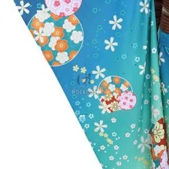 Love Live! Rin Hoshizora Blue Kimono Cosplay Costume -Anime Costumes store online cc 0499 pcm 11