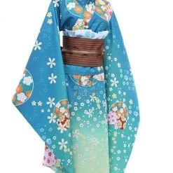 Love Live! Rin Hoshizora Blue Kimono Cosplay Costume -Anime Costumes store online cc 0499 pcm 4