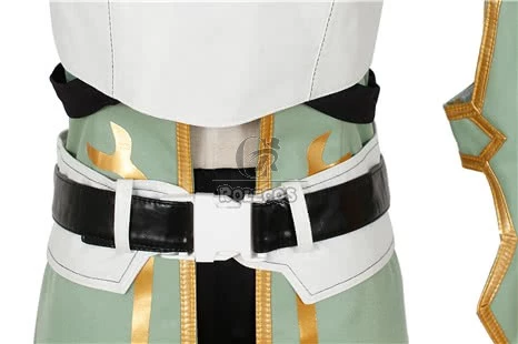 Sword Art Online Asada Shino Female Green Cosplay Costume 6 Sword Art Online Asada Shino Female Green Cosplay Costume - Image 6
