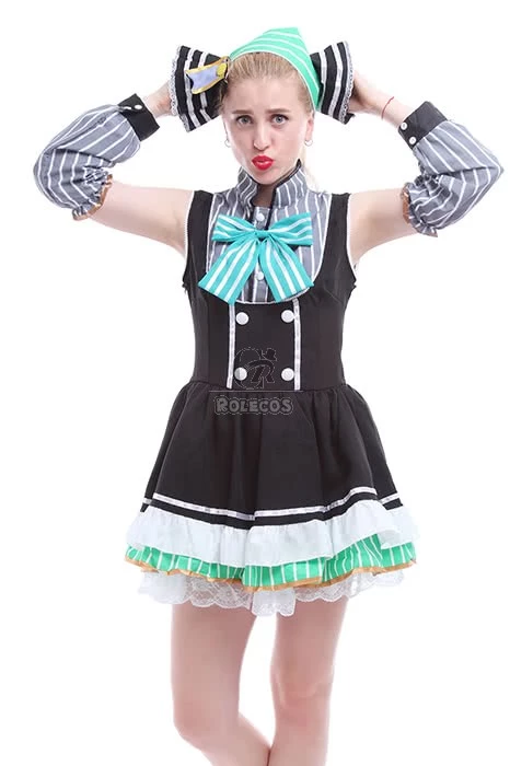 Love Live! Eli Ayase Cosplay Costume Lolita Bubble Skirt 3 Love Live! Eli Ayase Cosplay Costume Lolita Bubble Skirt - Image 3