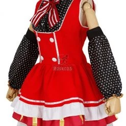 Love Live! Nishikino Maki Red Lovely Cosplay Costumes -Anime Costumes store online cc 0677 pcm 2 1