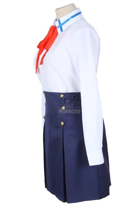 Sword Art Online Yuuki Asuna Student Blue Uniform Cosplay Costume 6 Sword Art Online Yuuki Asuna Student Blue Uniform Cosplay Costume - Image 6