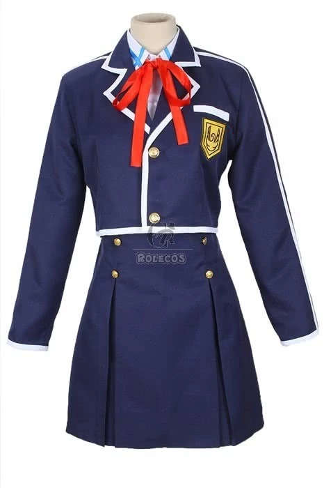 Sword Art Online Yuuki Asuna Student Blue Uniform Cosplay Costume 2 Sword Art Online Yuuki Asuna Student Blue Uniform Cosplay Costume - Image 2