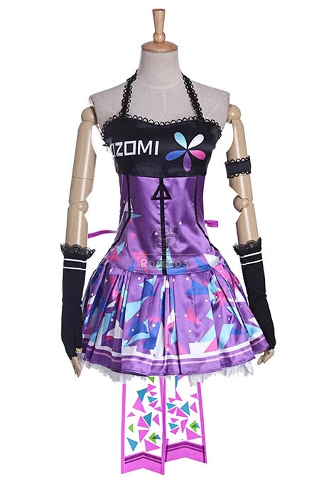 Love Live! Toujou Nozomi Cosplay Costume Purple Dress 2 Love Live! Toujou Nozomi Cosplay Costume Purple Dress - Image 2