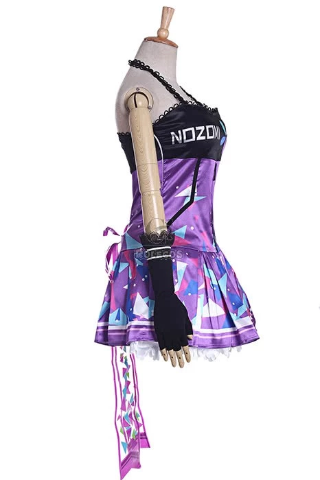 Love Live! Toujou Nozomi Cosplay Costume Purple Dress 3 Love Live! Toujou Nozomi Cosplay Costume Purple Dress - Image 3