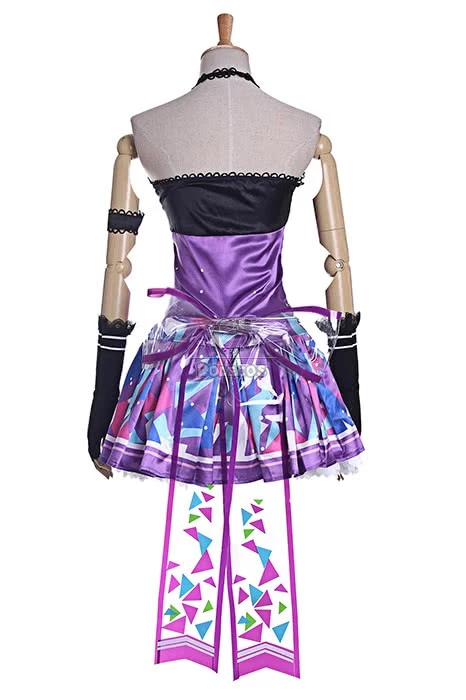 Love Live! Toujou Nozomi Cosplay Costume Purple Dress 4 Love Live! Toujou Nozomi Cosplay Costume Purple Dress - Image 4