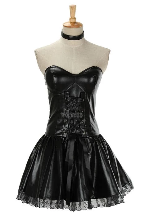 Death Note Misa Amane Sexy Black Dress Cosplay Costume 1 Death Note Misa Amane Sexy Black Dress Cosplay Costume