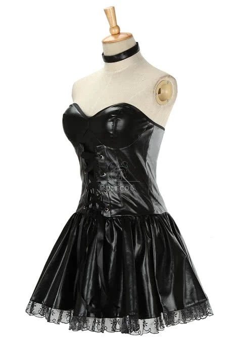 Death Note Misa Amane Sexy Black Dress Cosplay Costume 2 Death Note Misa Amane Sexy Black Dress Cosplay Costume - Image 2