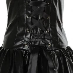 Death Note Misa Amane Sexy Black Dress Cosplay Costume 13 Death Note Misa Amane Sexy Black Dress Cosplay Costume -Anime Costumes store online cc 1056 bkct 5