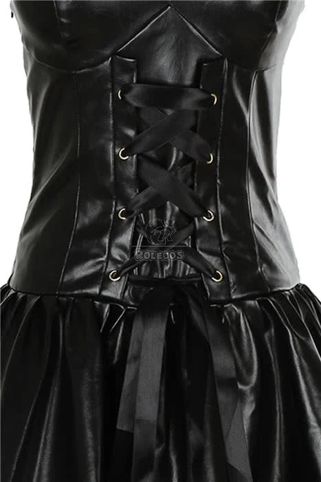 Death Note Misa Amane Sexy Black Dress Cosplay Costume 7 Death Note Misa Amane Sexy Black Dress Cosplay Costume - Image 7