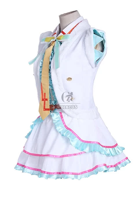 Love Live! Kotori Minami Snow Halation Cosplay Costume White Dress 3 Love Live! Kotori Minami Snow Halation Cosplay Costume White Dress - Image 3