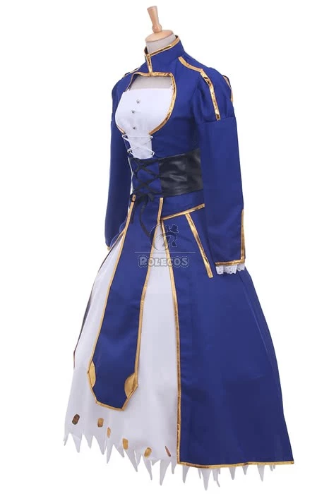 Fate Stay Saber Night Rin Deep Blue Dress Cosplay Costume 5 Fate Stay Saber Night Rin Deep Blue Dress Cosplay Costume - Image 5