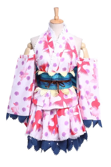Love Live! Honoka Kousaka Kimono Cosplay Costume 2 Love Live! Honoka Kousaka Kimono Cosplay Costume - Image 2