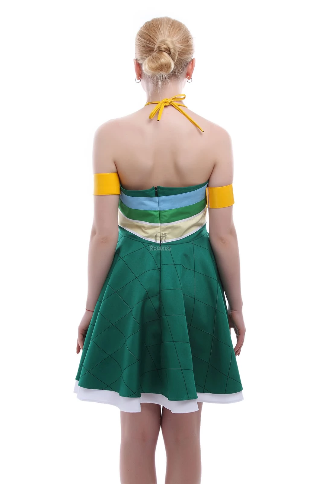 Vicwin-One Fairy Tail Wendy Marvell Green Dress Cosplay Costume Outfits 5 Vicwin-One Fairy Tail Wendy Marvell Green Dress Cosplay Costume Outfits - Image 5