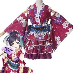 Love Live Nozomi Tojo Kimono Anime Cosplay Costumes