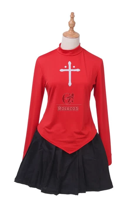 Fate Stay Night Ice Queen Rin Tosaka Dress Cosplay Costume 3 Fate Stay Night Ice Queen Rin Tosaka Dress Cosplay Costume - Image 3