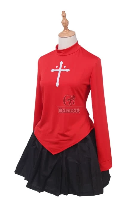 Fate Stay Night Ice Queen Rin Tosaka Dress Cosplay Costume 4 Fate Stay Night Ice Queen Rin Tosaka Dress Cosplay Costume - Image 4