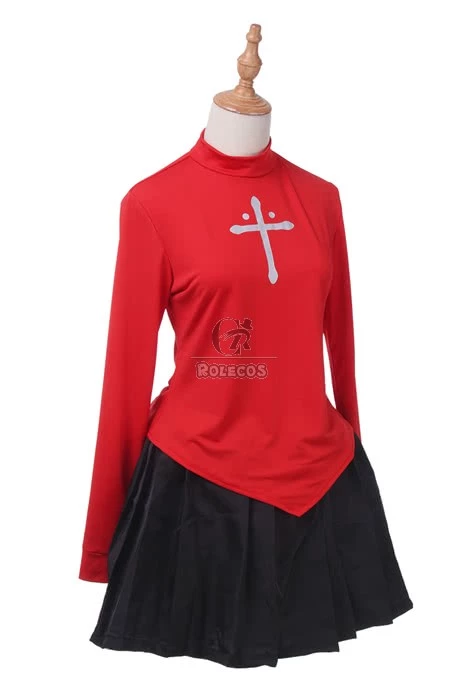 Fate Stay Night Ice Queen Rin Tosaka Dress Cosplay Costume 5 Fate Stay Night Ice Queen Rin Tosaka Dress Cosplay Costume - Image 5