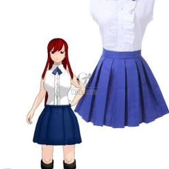 Fairy Tail Erza Scarlet Female Fancy Dress Anime Cosplay Costumes