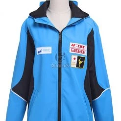 Yuri on Ice Yuri Katsuki Blue Sportswear Jacket Cosplay Costumes -Anime Costumes store online cc2600a1